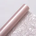 Pearlescent light pink flower wrapping tissue paper with elegant crumpled texture - 35g Thickened Pearlescent Sydney Paper - Rose Gold / 20 Sheets/Pack