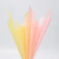 High-quality gradient colorful cloud cotton paper for flower bouquet wrapping and lining decoration - 15 Pieces/Pack / Pink Yellow / 60x60cm