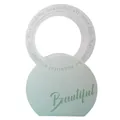 Mint green circular portable flower box for Mother's Day floral gift arrangements - Spring Green