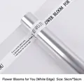 Waterproof cellophane flower wrapping paper with Flowers Bloom for You design 56x56cm - Flowers Bloom For You (White Edge) / Sheet (56cm*56cm)