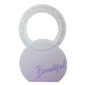 Lavender gradient floral handheld gift box with circular handle for DIY bouquets - Lilac Purple