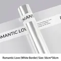 Romantic Love theme floral wrapping OPP cellophane with white edge, 56x56cm variant - Romantic Love (White Edge) / Sheet (56cm*56cm)