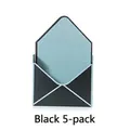 Elegante schwarze Geschenkbox in Umschlagform für Blumen oder Geschenke, 5er-Set - Envelope Box / 5 Stück / Schwarz
