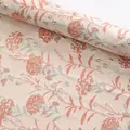 Premium peach pink heart bubble jacquard fabric for elegant flower bouquet wrapping paper - Dandelion Pink Embroidered Fabric
