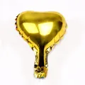Metallic gold heart-shaped aluminum foil balloon perfect for parties and bouquets - 5 Inch Heart / Gold