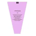 Housse de bouquet de fleurs violette avec design de texte romantique 'Love Rules' - Sac de Bouquet Règles d'Amour (Sac de Bouquet Règles d'Amour-Violet; Sac de bouquet) / Violet