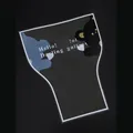 Sac à bouquet en cellophane noir avec texte Hello Darling et motif d'ours - Sac de Bouquet Cinq Ours (Sac de Bouquet Cinq Ours-Noir; Sac de bouquet) / Noir