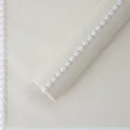 Elegant white pearl bead ribbon for floral bouquet decoration and luxury gift wrapping - Pack of 5 / Off White