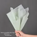 Extractable mint green milk cotton paper for floral wrapping, 45 sheets per pack. - Pull-out Milk Cotton / 45 Pieces/Pack (43*56cm) / Mint Green