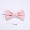 Large soft pink velvet bow for Valentine's gift box and flower bouquet decoration - Bow Decoration / 5 Pieces / Pink