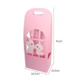 Pink rabbit paper gift bag with window and handle, pack of 5 pieces - White Rabbit Window Bag / 5 Pieces / Pink