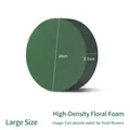 Large round high-density absorbent floral foam disc for flower arrangements - Large 20cm