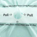 Extractable sky blue waterproof milk cotton wrapping paper for flower bouquet lining - Pull-out Milk Cotton (Large Size) / 40*57cm (36 Sheets/Pack) / Sky Blue