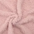 Textura de tela de forro polar de lana de cordero rizada rosa para envolver flores - Rollo de Lana (Rosa)
