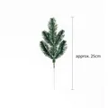 Artificial green pine branch for Christmas DIY crafts, approx 25cm length - 5-Fork Pine Branch - Small (1 Piece)