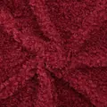 Macro texture of burgundy faux fur fabric for floral gift wrapping - Wool Roll (Wine Red)
