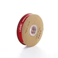 Premium red grosgrain ribbon with white English text for elegant gift and flower packaging - Burgundy / 2.5cm * 50 Yards/Roll