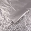Premium silver metallic pearlescent wrapping paper showing smooth and wrinkled textures - Fluorescent Style / 50*70cm (ai-20 Sheets/Pack) / Silver