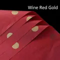 Wijnrood vloeipapier met gouden stippen voor bloemstukken - Wijnrood Gouden Stip (Grote Stippen) / 20 Stuks/Verpakking (50x70cm)