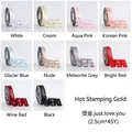 Premium variety pack of 2.5cm gold stamped heart satin ribbons for elegant gift wrapping - 2.5cm Width 45 Yards Length