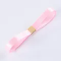 Elegant pink satin ribbon for ballet style flower wrapping and gift decoration - Size 90 / Water Pink