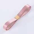 Ballet pink satin ribbon with pearl gloss for flower bouquet packaging and DIY decor - Size 90 / Lotus root pink