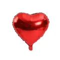 Vibrant red heart-shaped foil balloon for Valentine's Day and wedding party decor - Burgundy