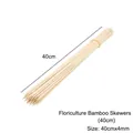 Bundle of 48 floral bamboo sticks 40cm x 4mm for flower arrangement and bouquet support - 40cm (48 Pcs/Pack)