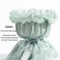 Malla elástica de color verde claro para envolver flores estilo vestido de princesa para ramos - Estilo de Banda Elástica (Sin Hoja de Formación) / 50*45CM (1 Pieza/Paquete) / Verde