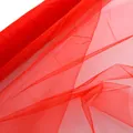 Elegant vibrant red sparkle tulle mesh fabric for Korean style flower bouquet wrapping - Organza 48cm*10 Yards (Red) *See Details