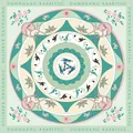 Dunhuang three rabbits motif floral wrapping paper with traditional oriental patterns - 57*57cm / Spring Green Rabbit