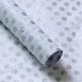 White tissue wrapping paper with metallic silver polka dots for flower and gift DIY - Polka Dot Style / 50*70cm (ai-20 Sheets/Pack) / Silver