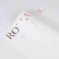 Carta regalo per fiori con stampa oro rosa 'Romantic' per decorazioni floreali e regali - Stile Romantico C (Oro Rosa e Bianco) / 10 Fogli (45x30cm)