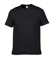 Hoogwaardig 150g effen zwart T-shirt van puur katoen met een ronde hals voor volwassenen - S / Tops / Zwart