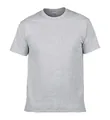 Vooraanzicht van een klassiek grijs T-shirt met korte mouwen en ronde hals van katoen - S (50-60KG) / Tops / Lichtgrijs