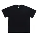 Camiseta unisex clásica de algodón pesado de 300g en negro con cuello redondo - S / Tops / Negro