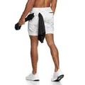 Vista trasera detallada de los pantalones cortos deportivos de camuflaje de doble capa - Camuflaje blanco