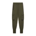 Olive green men's cargo jogger pants with multiple pockets and drawstring waist - S / Bottoms / Army Green