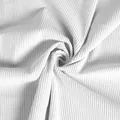 White textured striped velvet fabric for luxury flower bouquet wrapping and art crafts - 1.5x0.48m / White