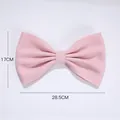 Large pink velvet bow decoration for Valentine's Day gift boxes and bouquets, 28.5cm width. - Large Light Pink - 5 Pcs/Pack; 1 Pack