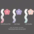 Set of three colorful floral decoration gift tags in wave and flower shapes for bouquets - Flower Era Cards / 3 Sheets