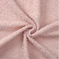Close-up of soft pink bouclé plush fabric for elegant flower bouquet wrapping DIY. - Teddy Plush (1.5*0.5m) / Pink