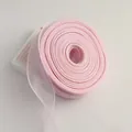 Light pink semi-transparent organza fish-tail ribbon for floral wrapping and gift bows - Coreless Roll / Beauty Pink (4cm*10 Yards)