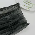 Carta velina nera impermeabile stropicciata per bouquet di fiori e artigianato - Confezione da 5 / Nero Inchiostro