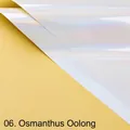 06. Osmanthus Oolong papel de flores iridiscente impermeable láser - Oolong de Osmanto / 58x58cm (10 Hojas/Paquete)