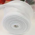 Elegant white Korean sheer fish tail organza ribbon for DIY flower bouquet bows - In Roll / White (4cm*10 Yards)