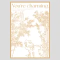 Carta da regalo floreale minimalista stile Jiangnan dorata con eleganti motivi di bambù - Floreale Giallo Vintage / 37*53cm (10 Fogli/Pacco)