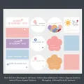 Assorted Teacher's Day decorative stickers with floral patterns and heartfelt messages - Teacher's Day Stickers / 3 Sheets