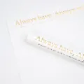 Elegant wit inpakpapier met romantische goudfolie belettering voor geschenkverpakking - Goud Gestempelde Stijl / 15 Vellen / Wit