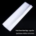 Large transparent PE water bag for flower bouquets, 45x50cm size, 50 pieces bundle - L / 50 Pieces